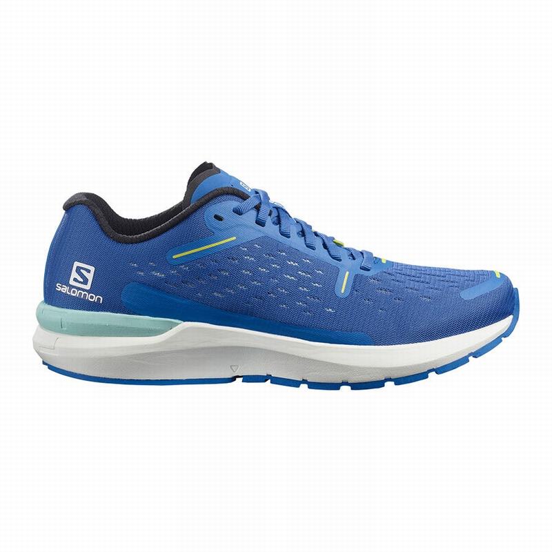 SALOMON SONIC 4 BALANCE Philippines - Men's Road Running Shoes - Blue/White | 658720-XQU